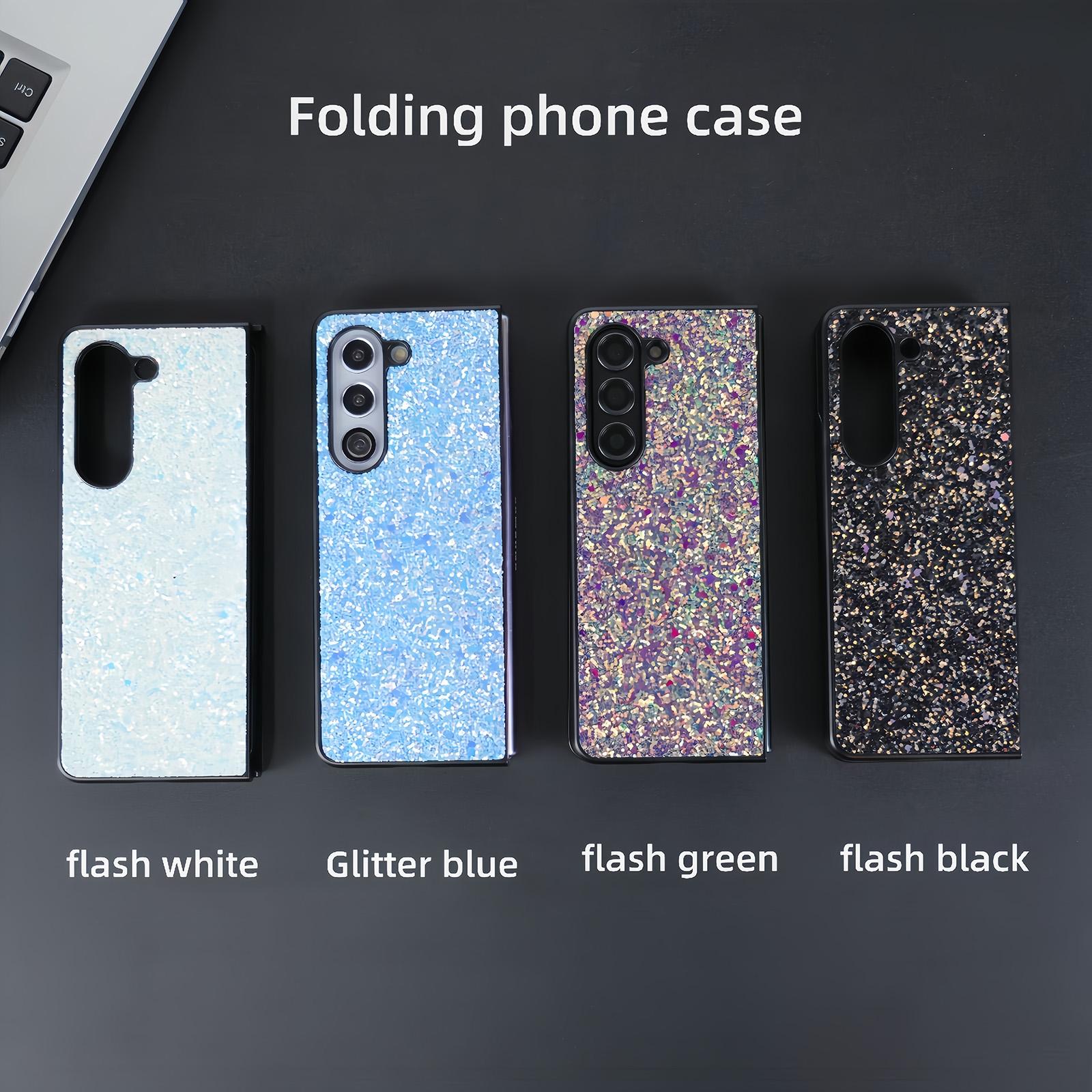 For Samsung Galaxy Z Fold4 5G Foldable Diamond Case - Compact And Stylish - Flash Green 10