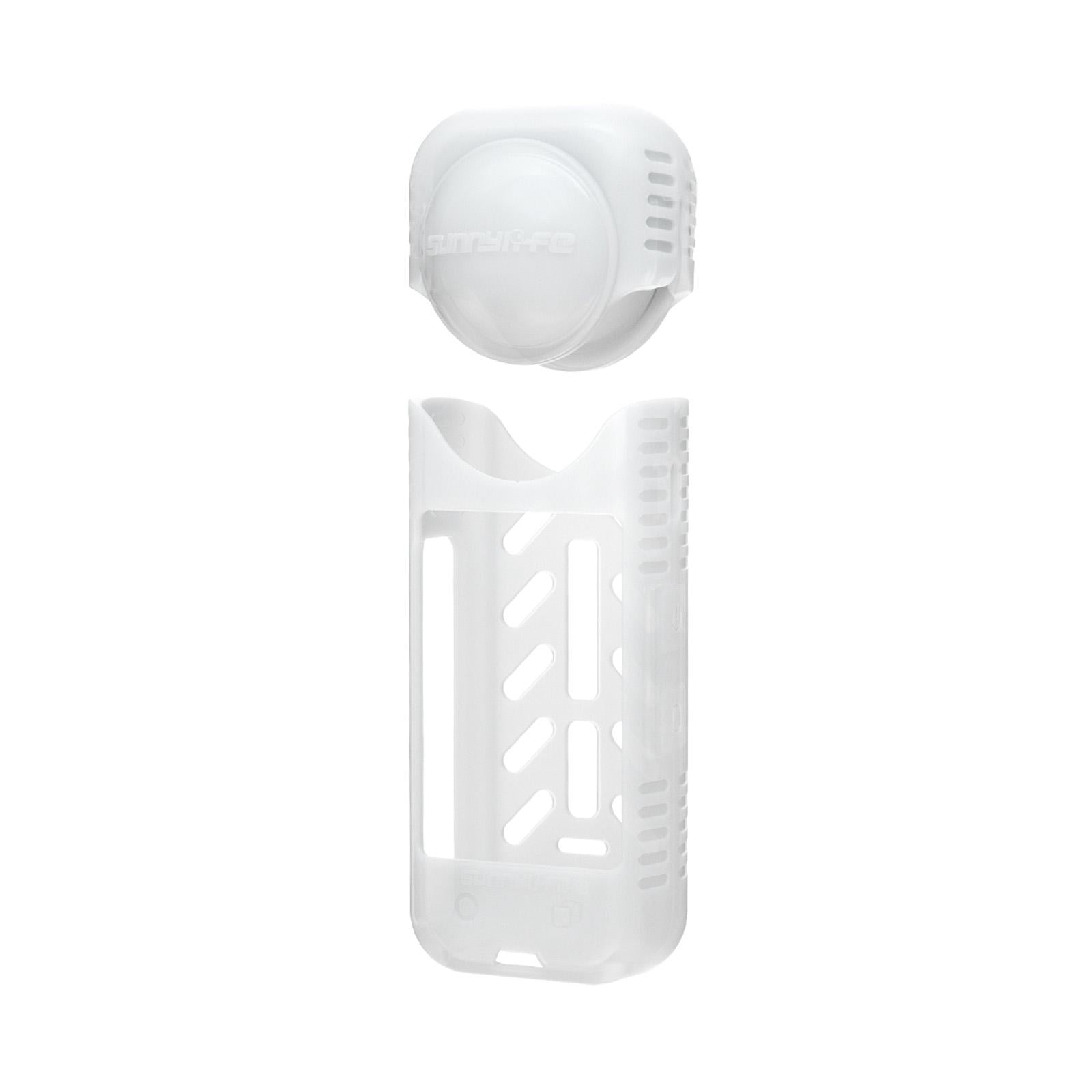Silicone Shockproof Case and Lens Cover for Insta360 X4 by Sunnylife - Transparent - Lens Body Cover Kit 11