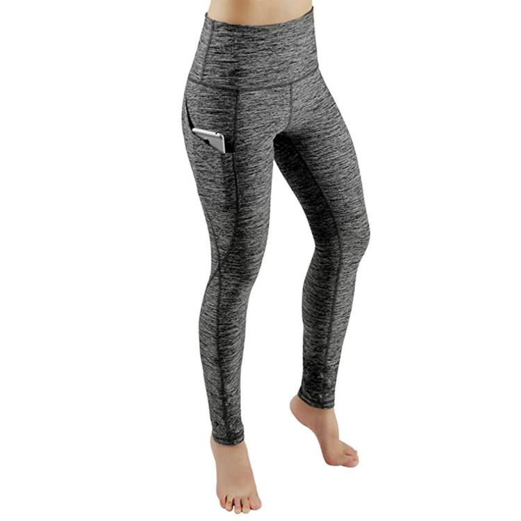 High Waist Slim Sports Leggings Women Tight Sportswear Size M - Black 5