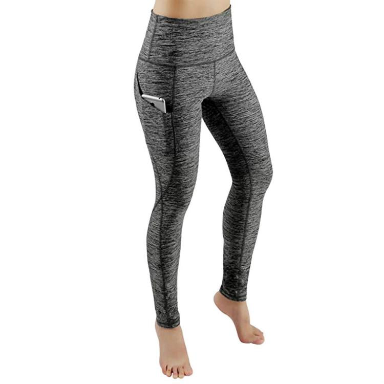 High Waist Slim Sports Leggings Women Tight Sportswear Size M - Black 10