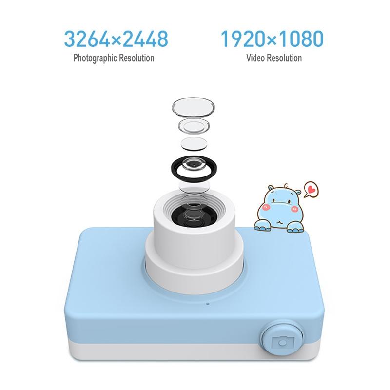 Mini Digital Sport Camera with 8.0mp Lens 2.0 Screen Elk-shaped Case & 32gb Memory for Kids 6