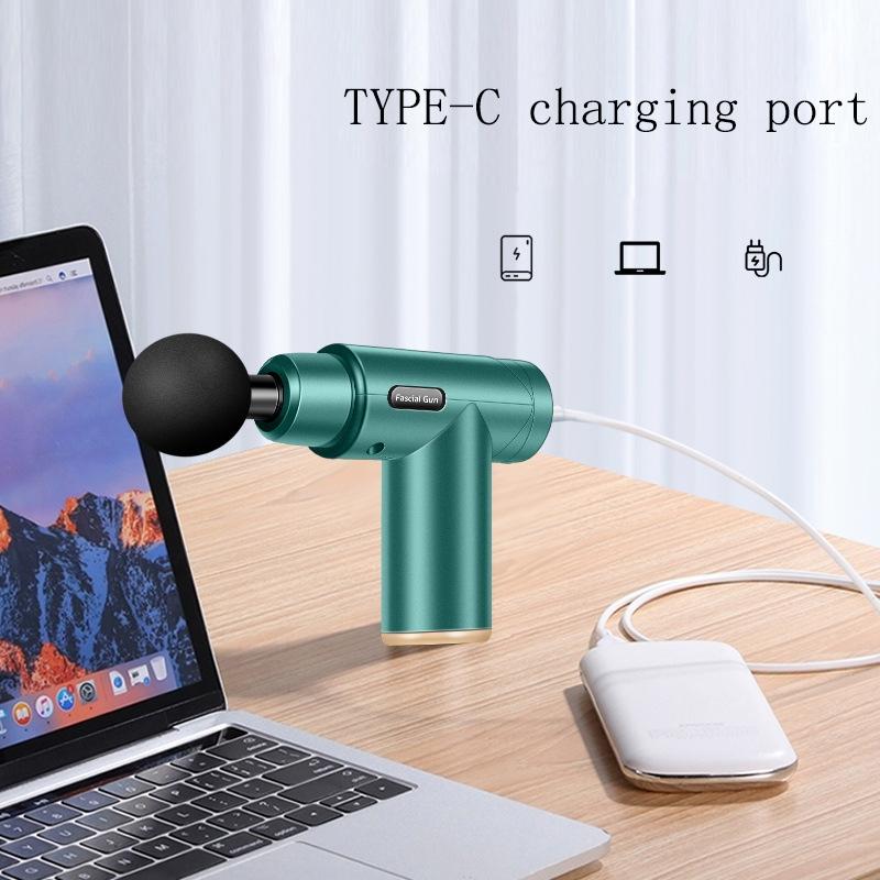 Portable Electric Muscle Massager - Mini Size - Dark Green 7