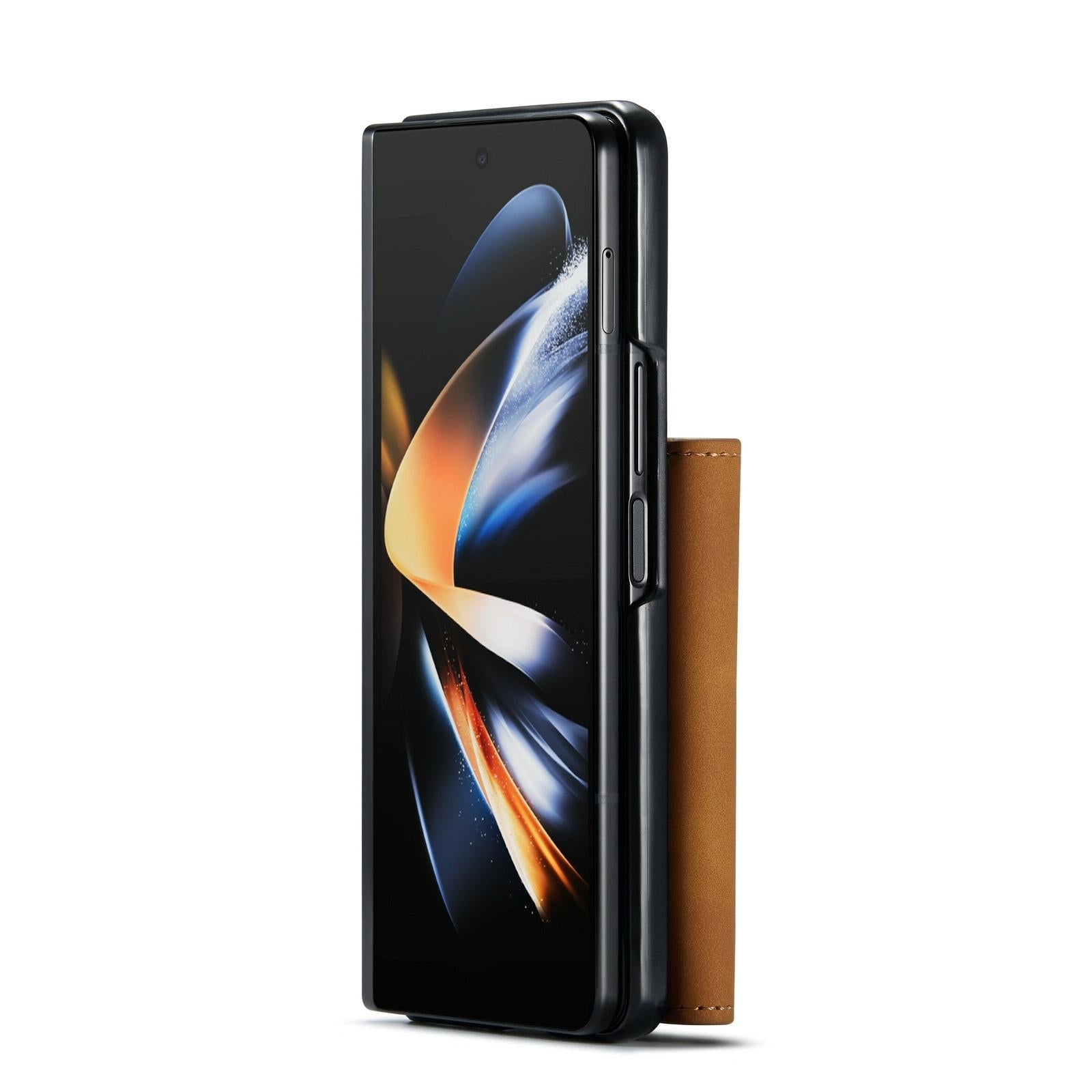 For Samsung Galaxy Z Fold4 5G Multi-Card Phone Case - Fits Dg.Ming M2 Series - Coffee 15