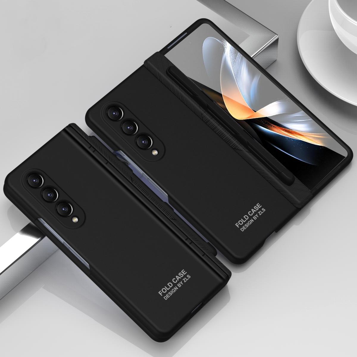 For Samsung Galaxy Z Fold4 5G Foldable Phone Case With Pen And Stylus - White 9