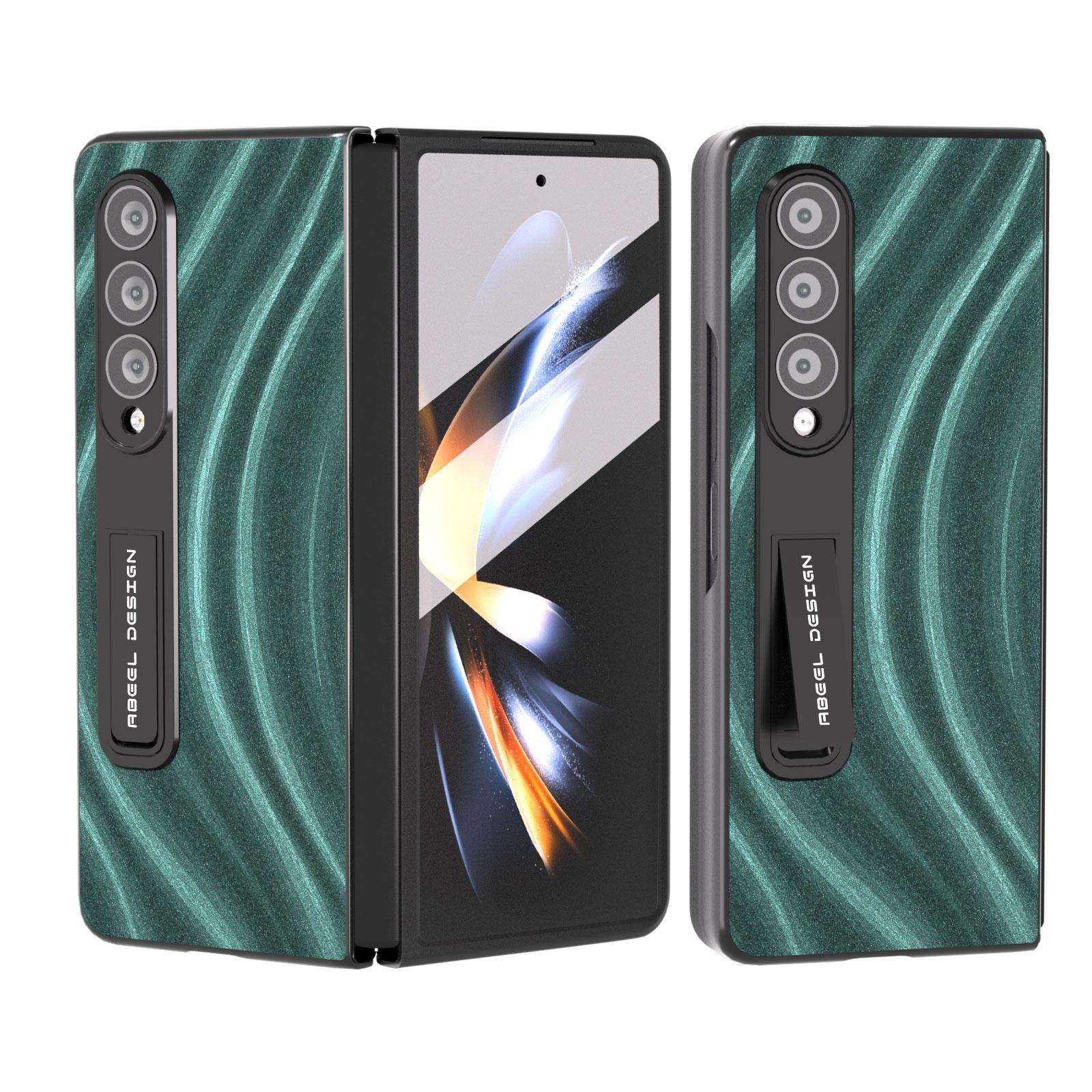 For Samsung Galaxy Z Fold4 5G Galactic Pattern Phone Case - Integrated Protection - Green