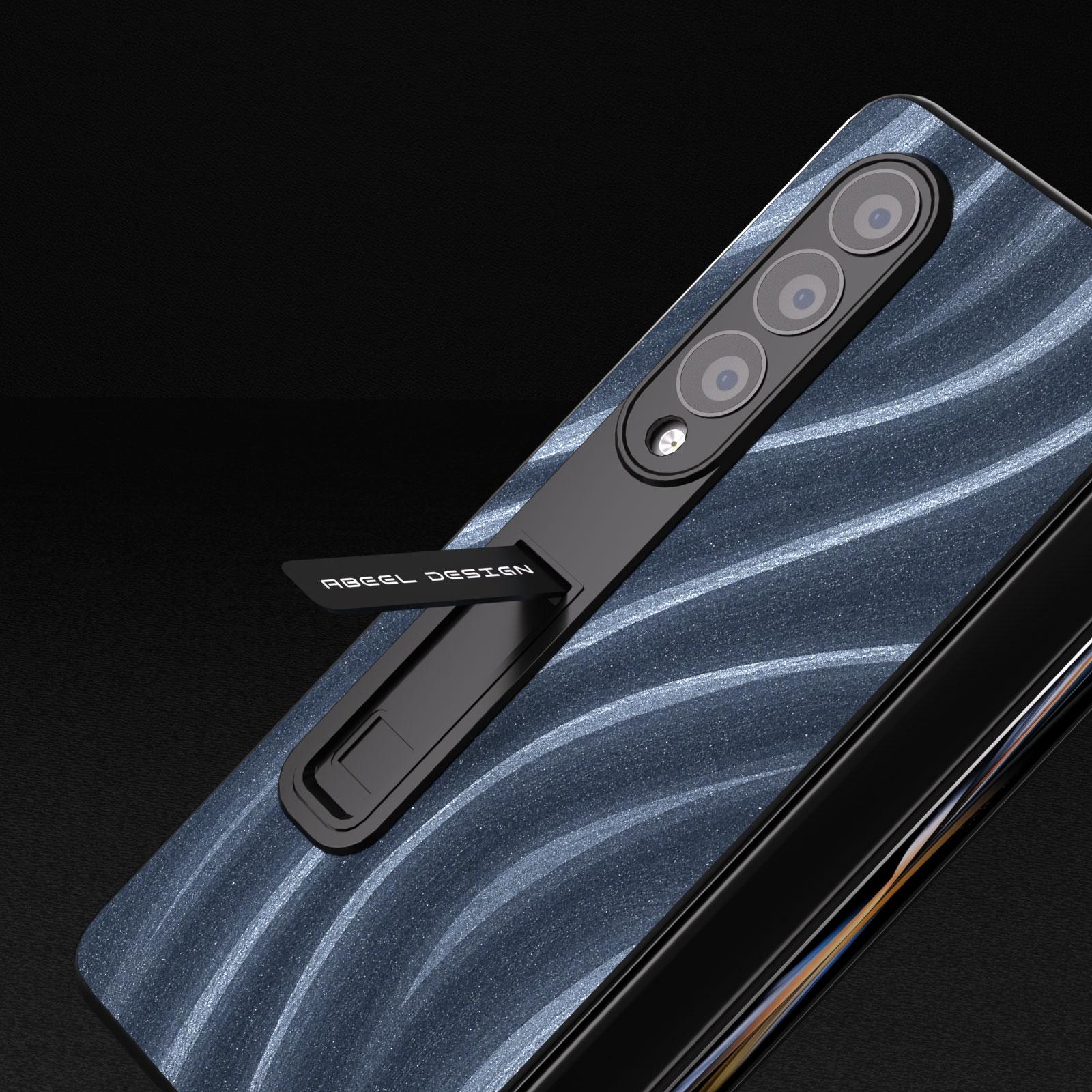For Samsung Galaxy Z Fold4 5G Galactic Pattern Phone Case - Integrated Protection - Green 14