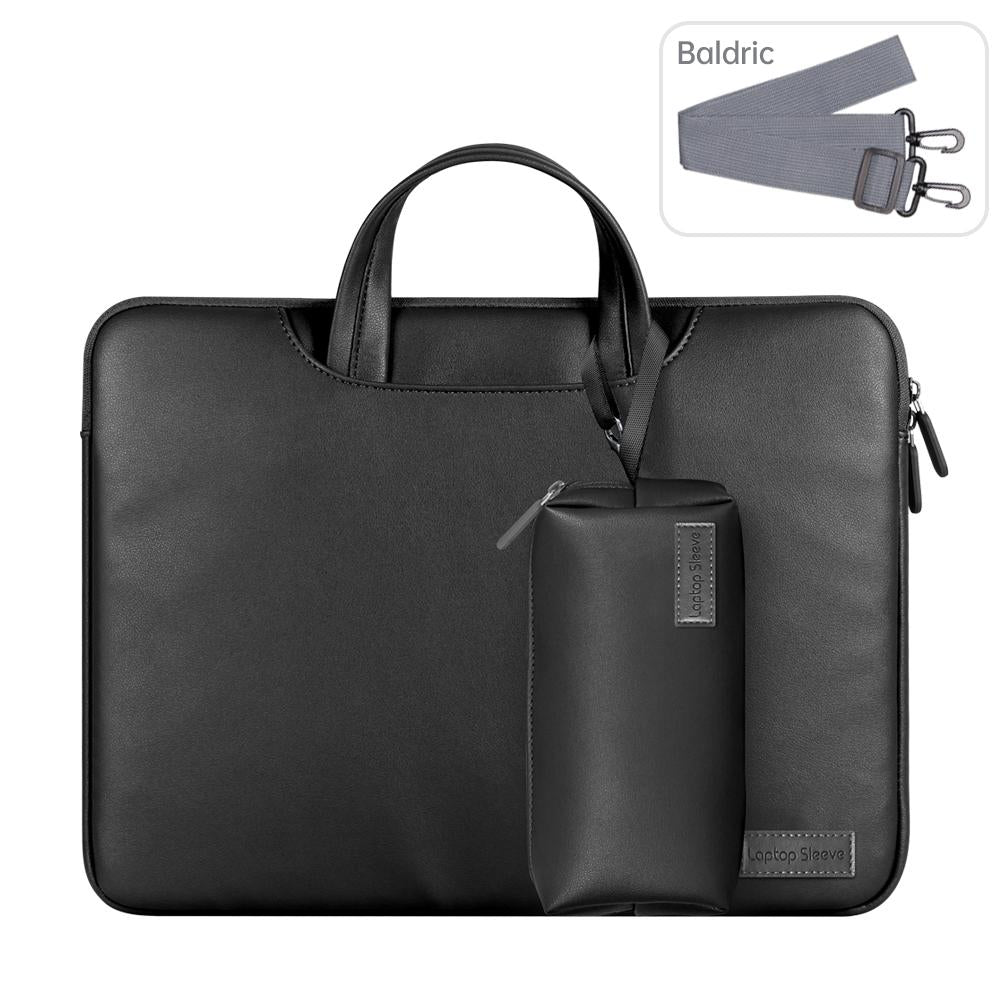 15 Inch Waterproof Laptop Bag with Power Pack and Inner Pouch - Black 13