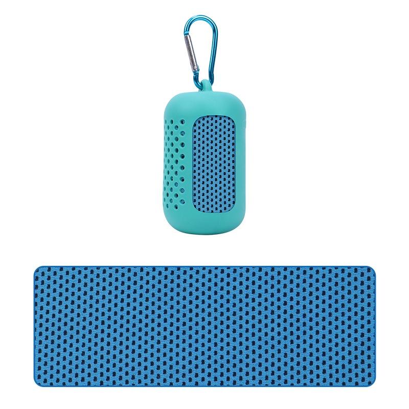 Portable Quick Dry Sports Towel Set with Silicone Sleeve and Storage Bag - 30x80cm - Grey - 30X90Cm 15