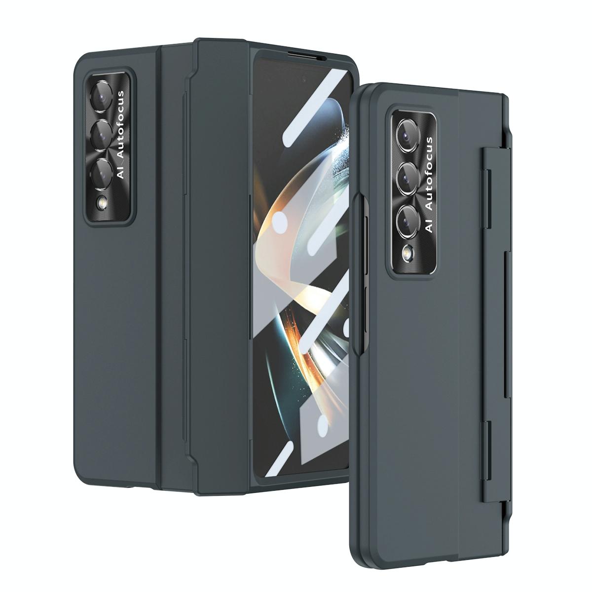 For Samsung Galaxy Z Fold4 5G Full Coverage Hinge Phone Case - Green 8