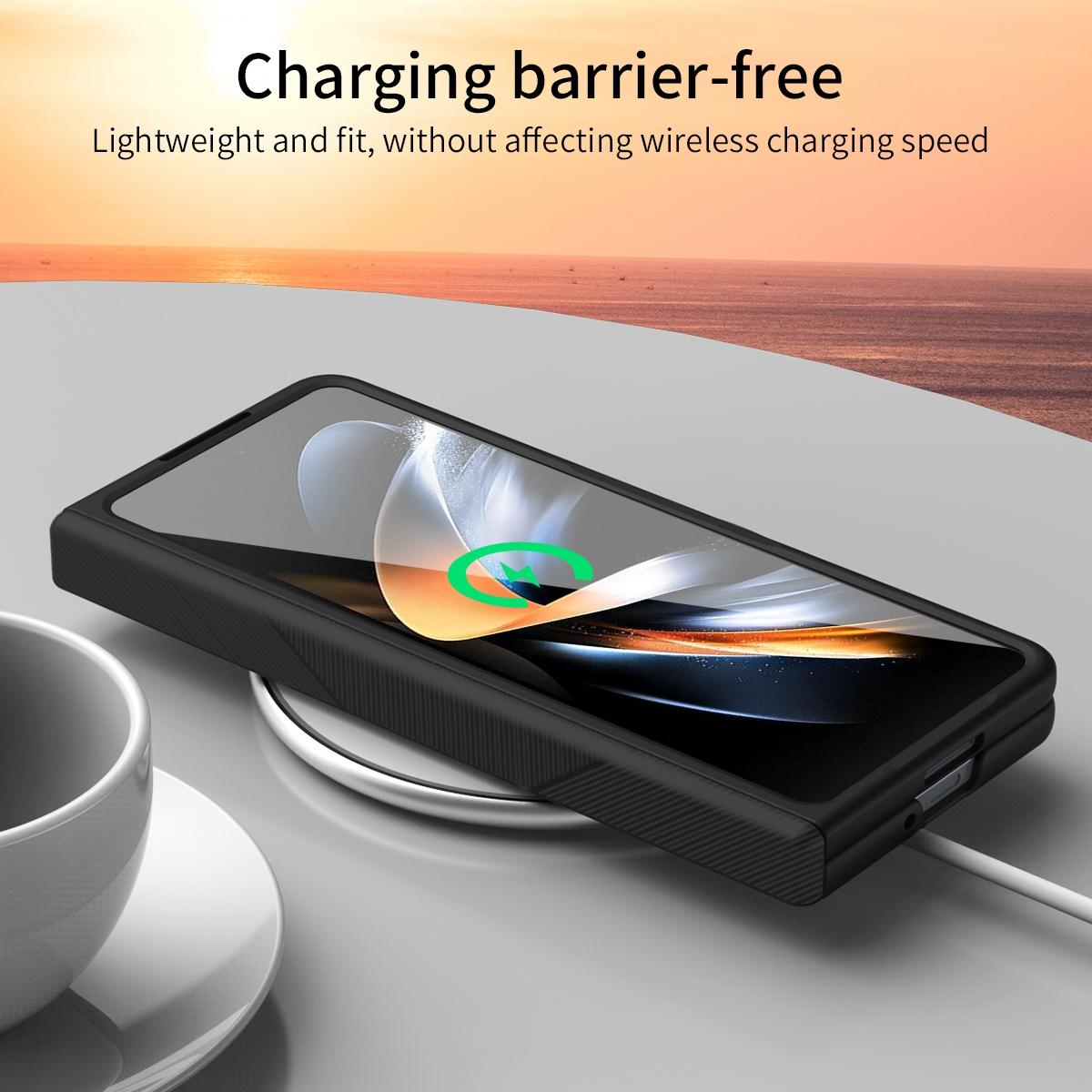 For Samsung Galaxy Z Fold4 5G Premium Hinged Folding Case - White 8