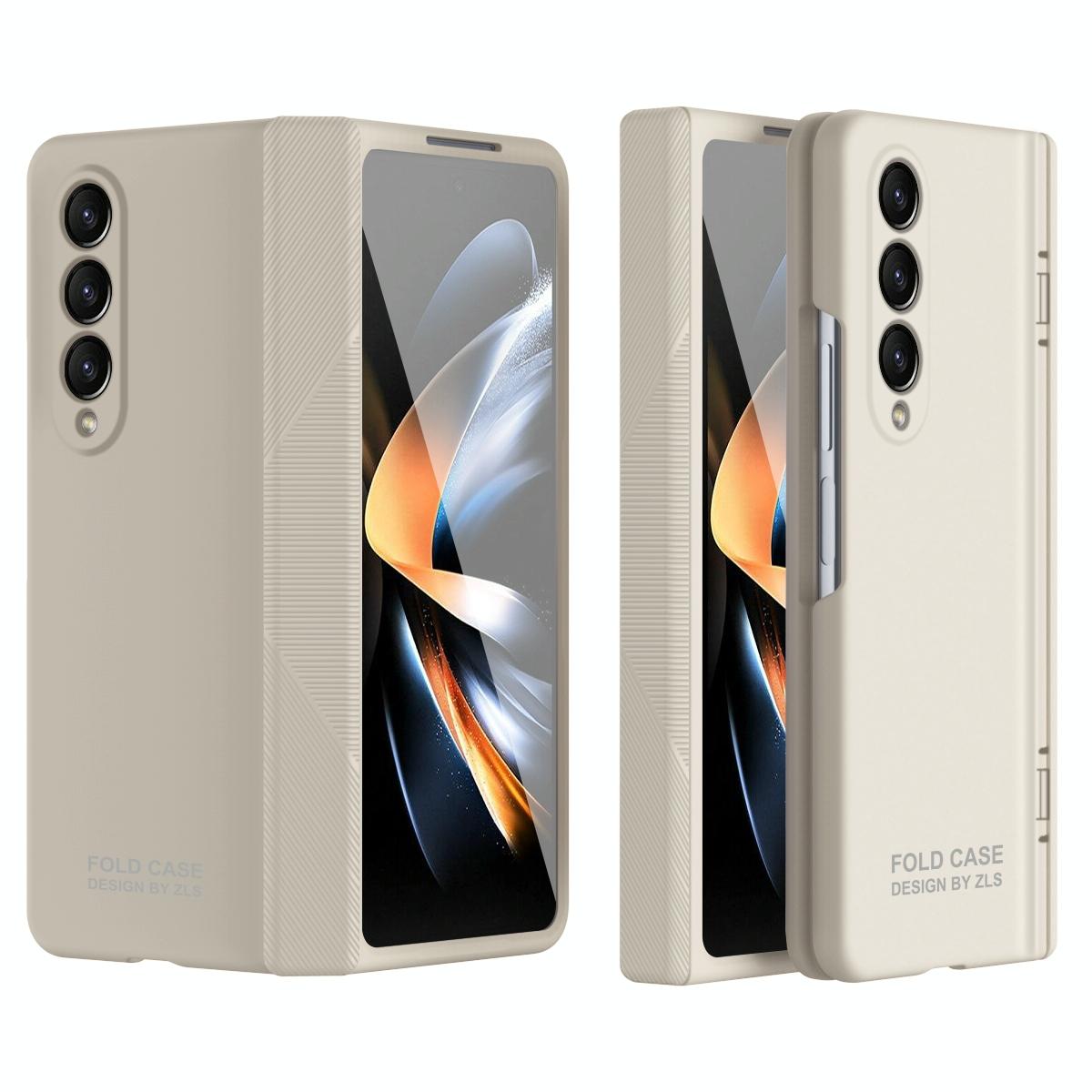 For Samsung Galaxy Z Fold4 5G Premium Hinged Folding Case - White 9