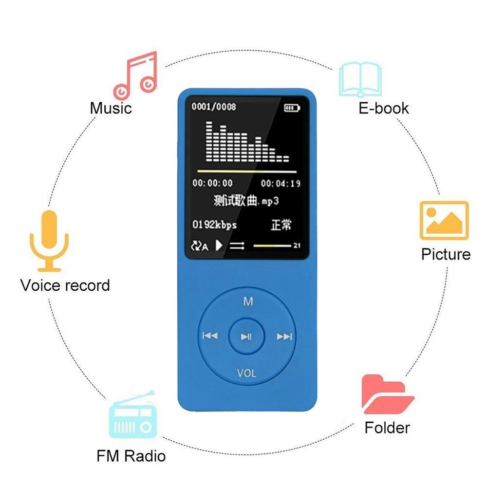 8Gb Portable Lcd Fm Radio Mp3 Mp4 Player - Pink 8Gb 3