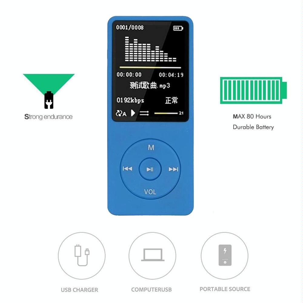 8Gb Portable Lcd Fm Radio Mp3 Mp4 Player - Pink 8Gb 10