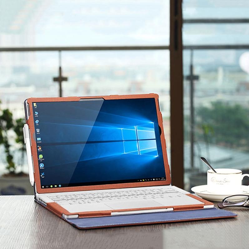 13.5 Inch Protective Sleeve for Microsoft Surface Book 2 in Pu Leather - Business Brown 7