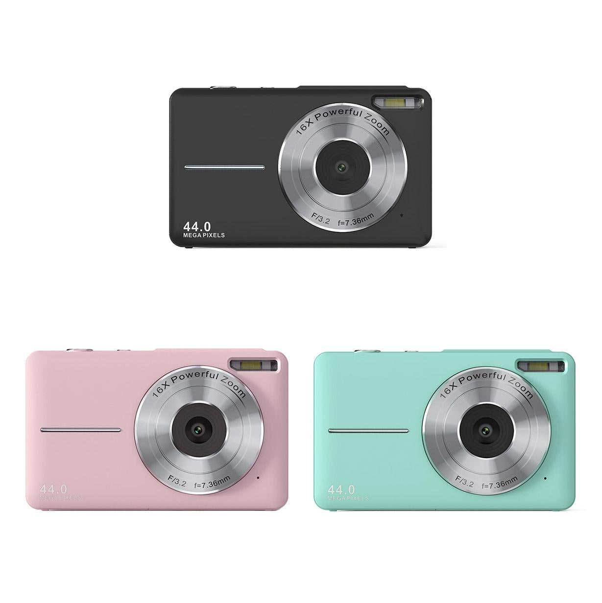 Mini Children Photography Camera - 2.4-inch Hd 16x Zoom - Green+32G 3