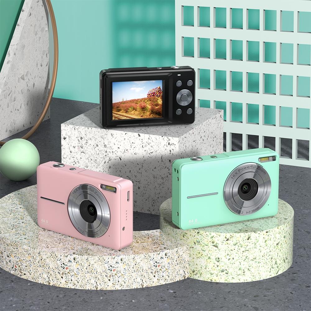 Mini Children Photography Camera - 2.4-inch Hd 16x Zoom - Green+32G 4