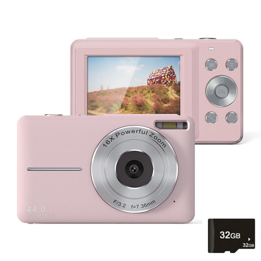 Mini Children Photography Camera - 2.4-inch Hd 16x Zoom - Green+32G 13