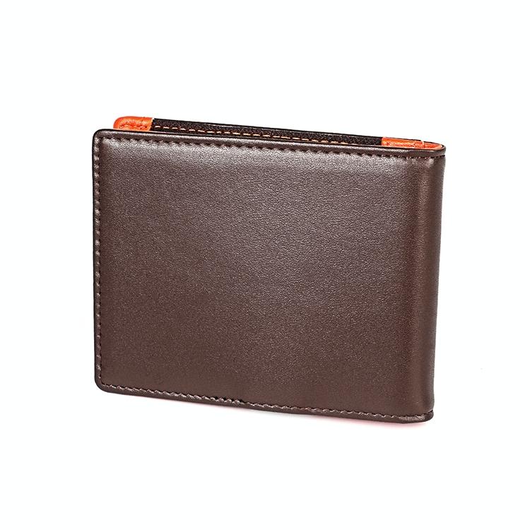 Anti-magnetic Leather Wallet with Zipper for Men - Rfid Protection - Coffee 13