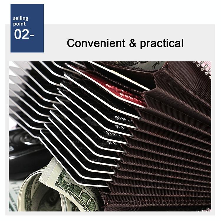 Leather Rfid Wallet - Sleek and Secure - Coffee 7