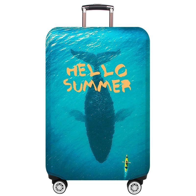 Protective Cover for Trolley Luggage - Durable and Dustproof - Large Size - Summer Sea - L 14