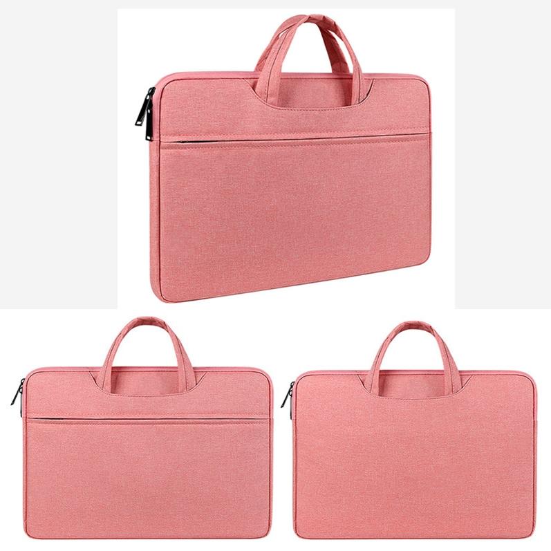 Waterproof Laptop Handbag - 15.6 Inches Shock-absorbing & Large-capacity - Lady Pink 4