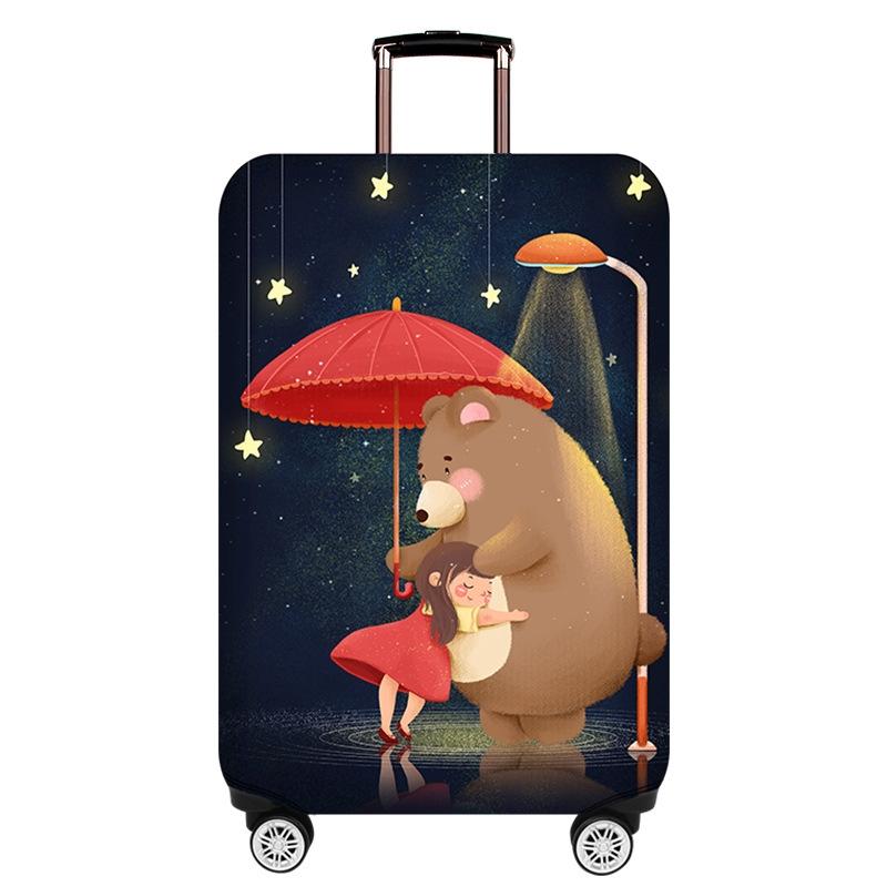 Large Elastic Dustproof Luggage Cover - Durable and Protective - Mushroom Rabbit 10