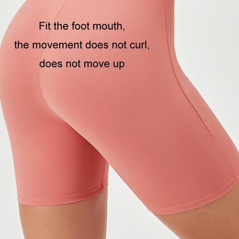 Quick Drying Women Square Neck Yoga Jumpsuit - Rose Pink - L 6