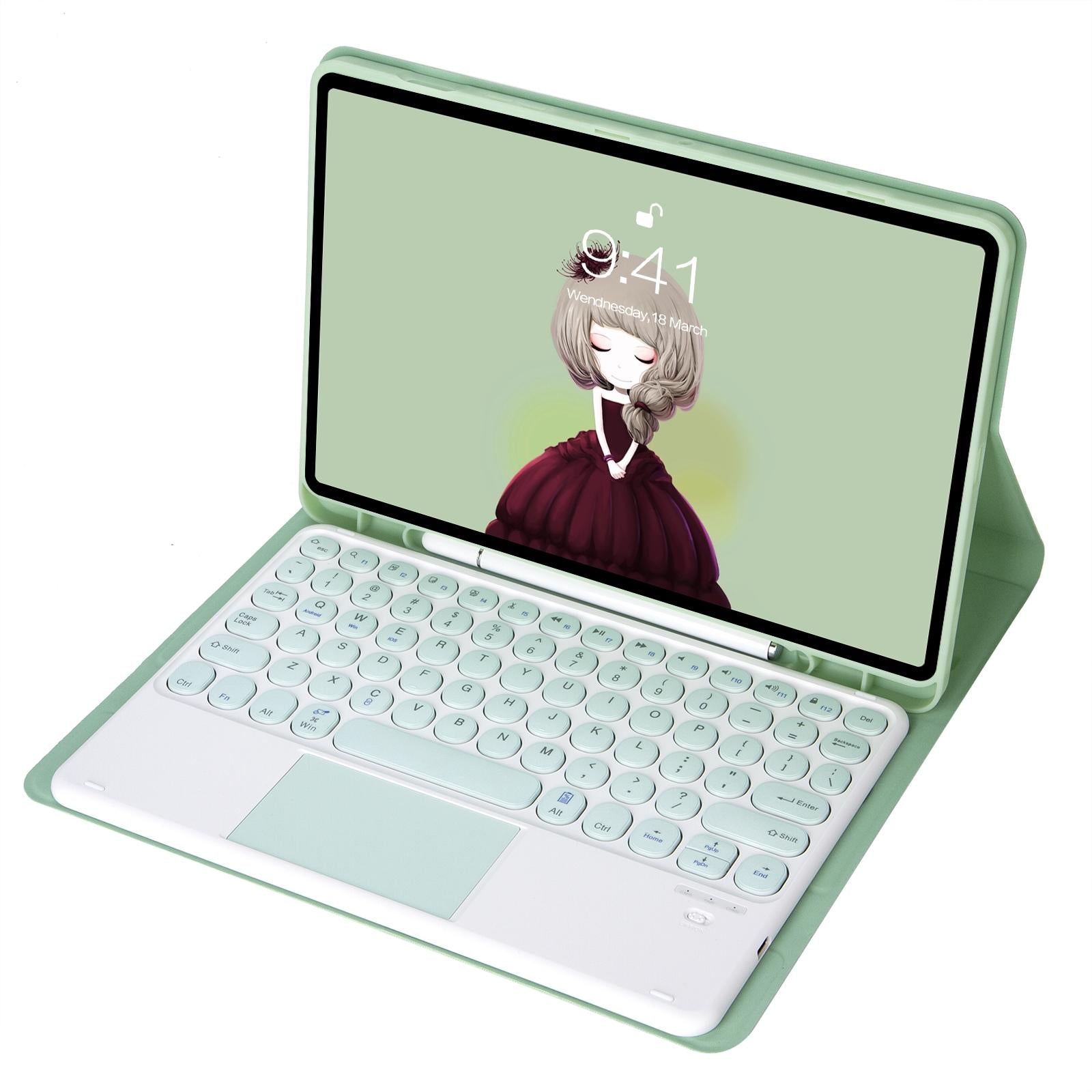 Detachable Bluetooth Keyboard Leather Case For Ipad 10.2 / Air 2019 / Pro 10.5 - Black - Eda001493803C 14