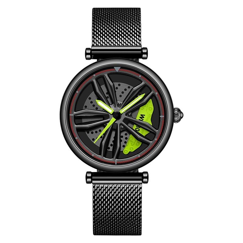 Women Quartz Watch with 3d Hollow out Wheel Design - Rose Gold 15