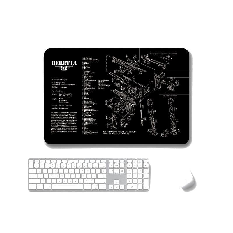 2 Pack Non Slip Office Gaming Mouse Pad 5Mm - Sps-Browninghi-Power 10
