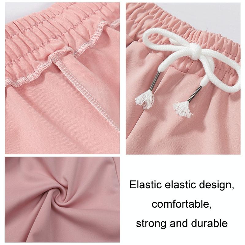 High Waist Straight Yoga Shorts Women Casual Loose Outerwear - Light Pink - Xl 4