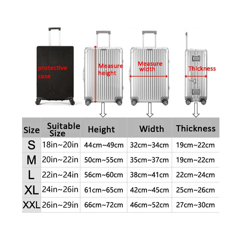 Travel Trolley Case Dustproof Sleeve - Fits 18-20 Inch Luggage - Protects from Dust and Wear - T-006 - For 24-26 Inch Xl 4