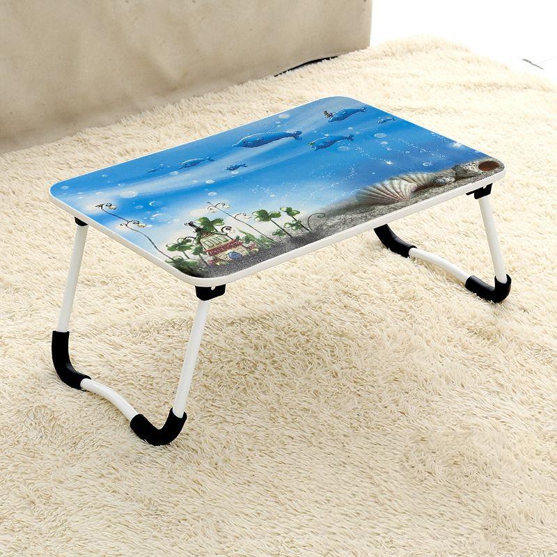 Adjustable Folding Laptop Desk - Non-slip W-shaped Legs Square Pattern Portable Cloud Design - Hcb5115C 3