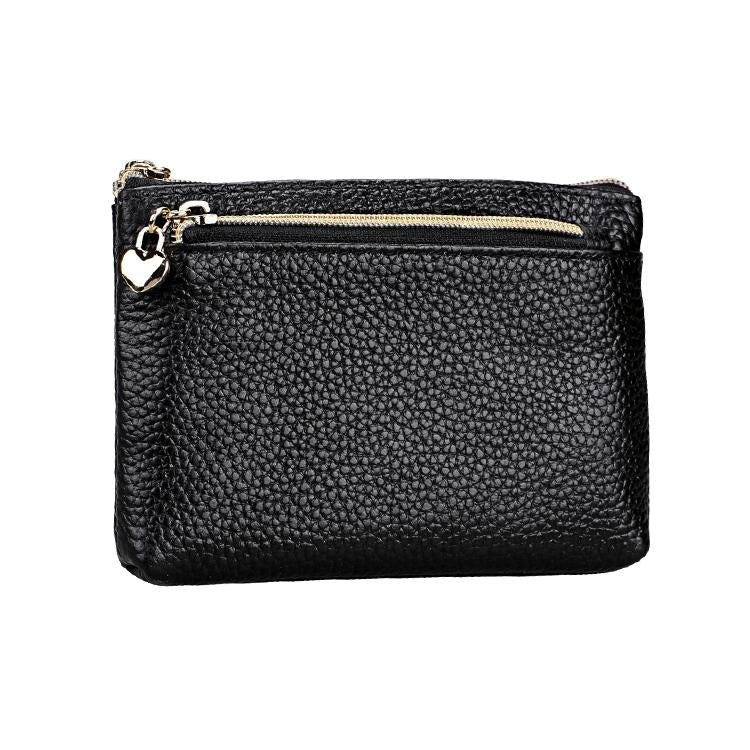 Spacious Litchi Texture Rfid Hand Wallet - Coffee