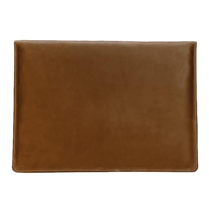 12 Genuine Leather Laptop / Tablet Bag - Universal Fit - Coffee 13