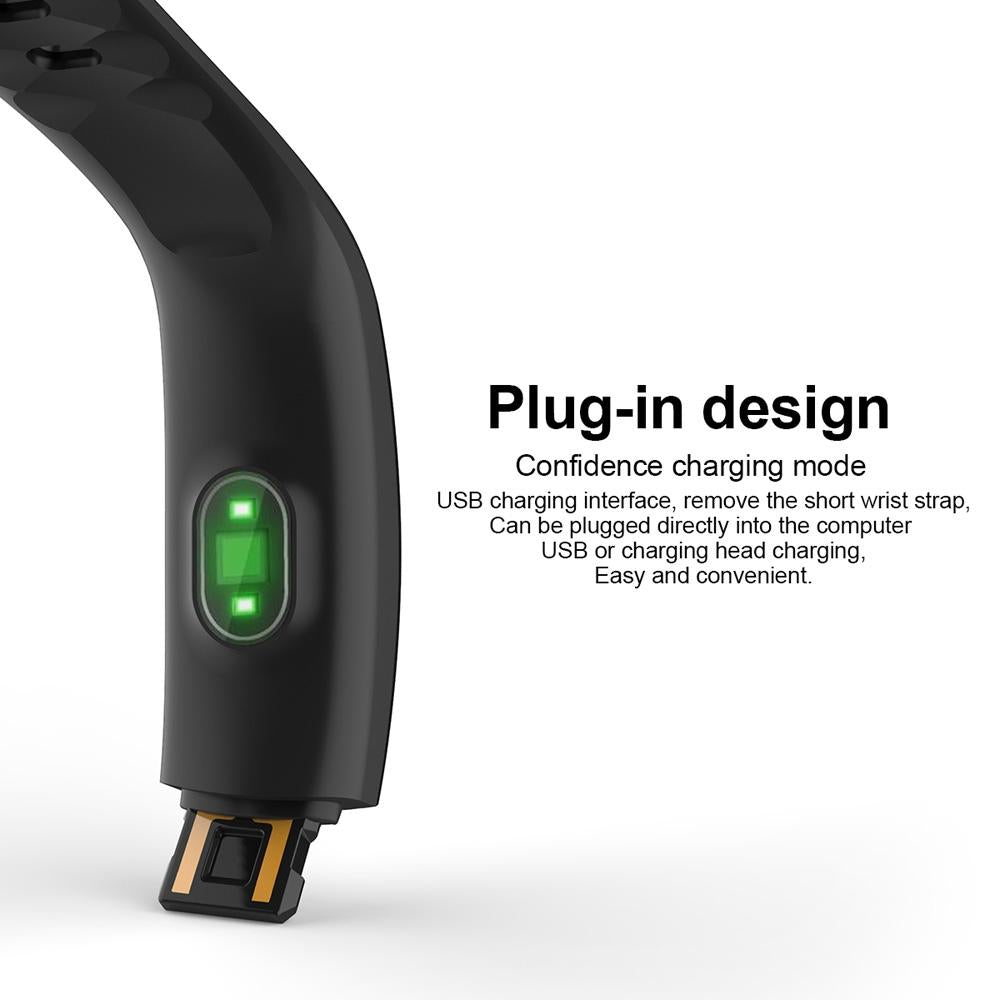 Waterproof Tft Smart Bracelet With Call / Heart / Sleep / Bp Monitoring And Sedentary Reminder - Coffee 10