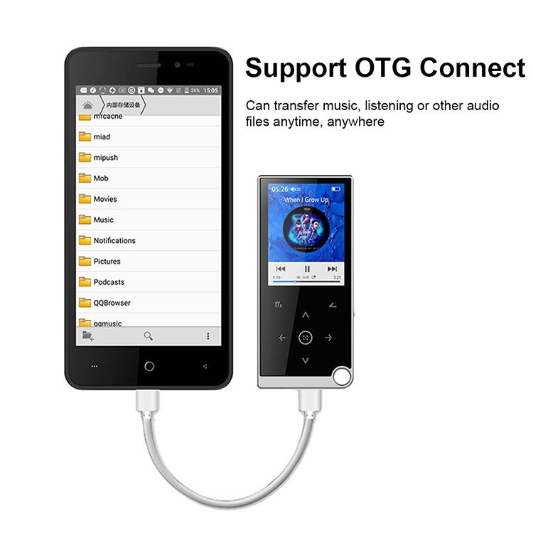 2.4 Inch Touch Mp4 / Mp3 Player 16Gb Memory Bluetooth E Book Alarm Timer - Black 11