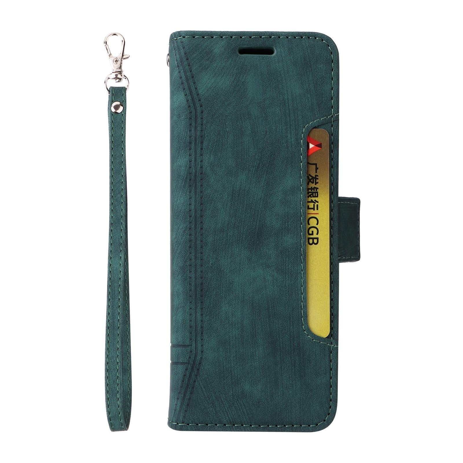 For Samsung Galaxy Z Fold4 5G Leather Dual Buckle Phone Case - Red 10