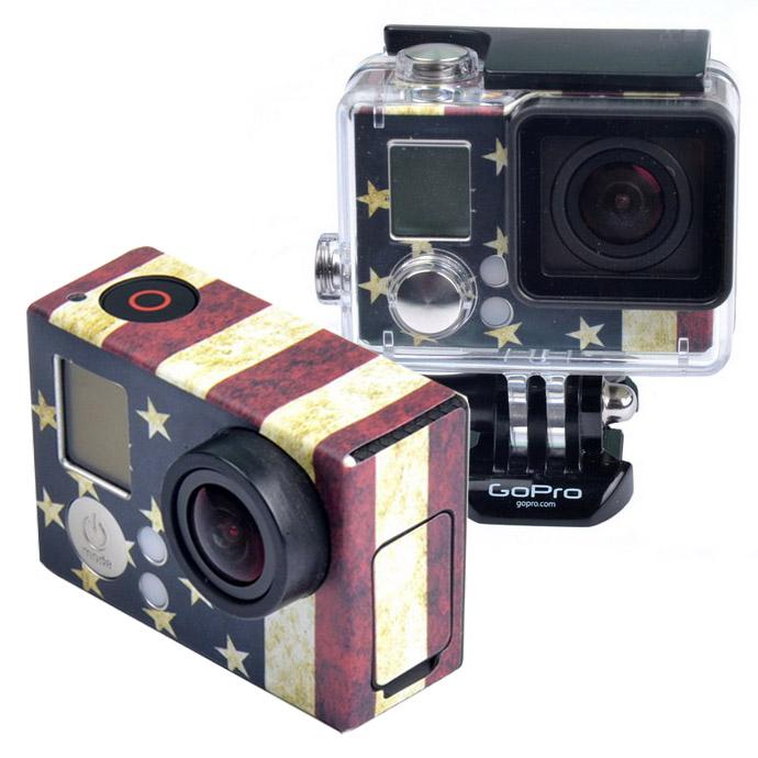 Custom Sticker for Gopro Hero3 / 3 Case - Us Flag 9