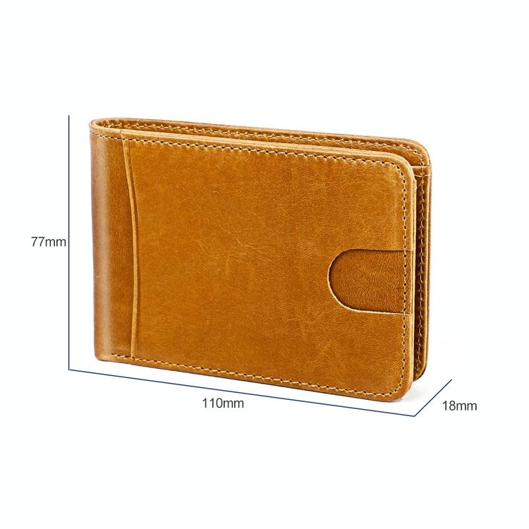 Leather Rfid Billfold Wallet - Mini Size - Coffee 3