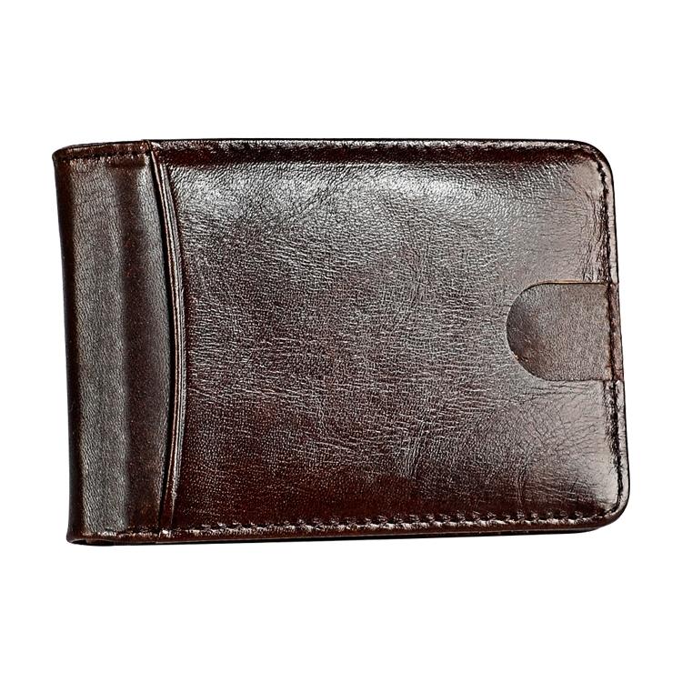 Leather Rfid Billfold Wallet - Mini Size - Coffee 11