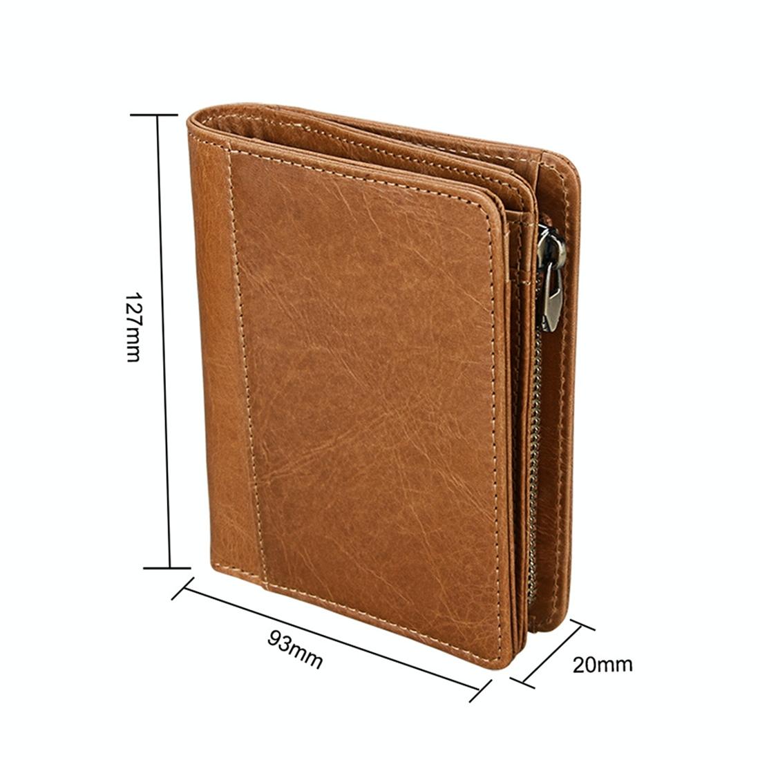 Antimagnetic Rfid Leather Wallet for Men - Coffee 3