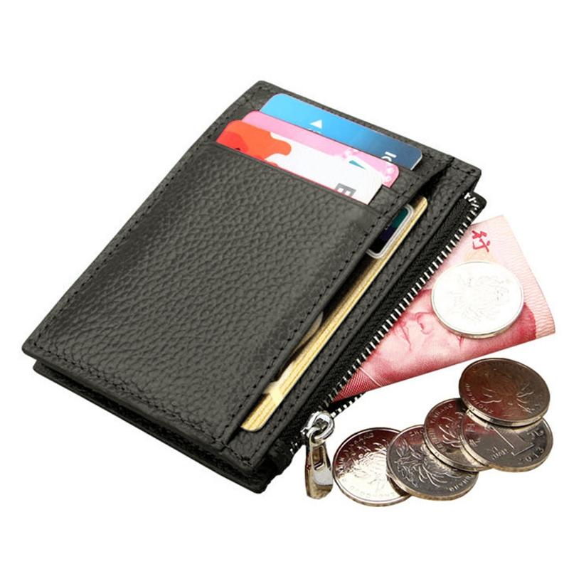 Leather Rfid Blocking Card Holder Wallet - Cowhide - Coffee 14