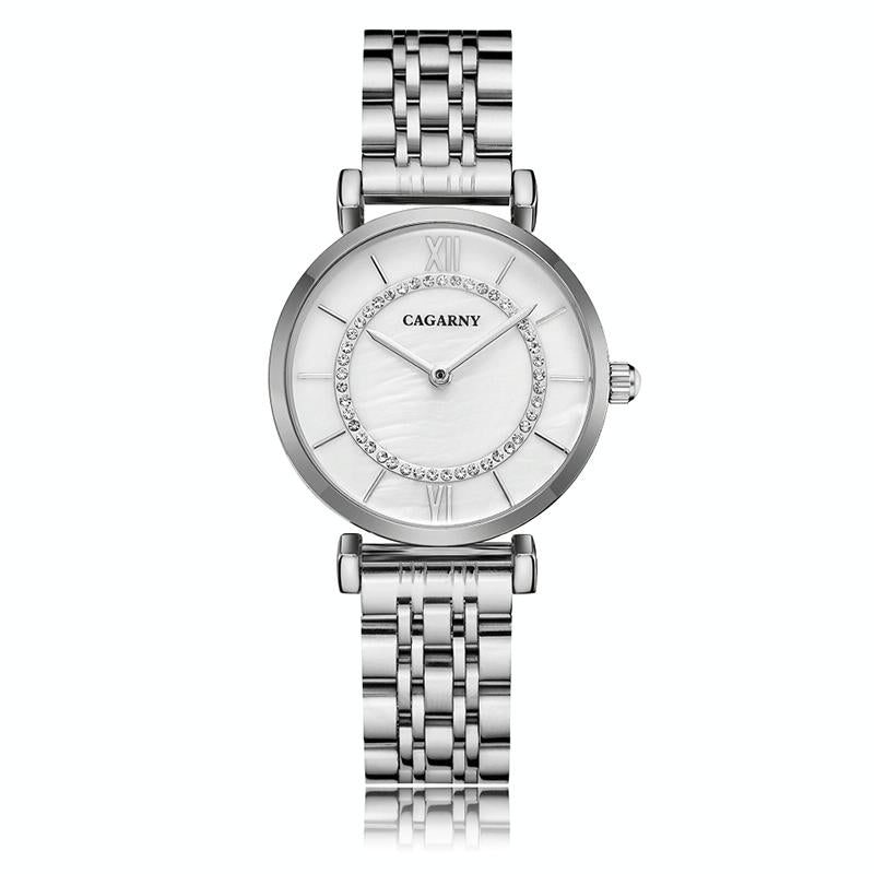 Waterproof Silver Steel Quartz Watch - Fashion Life - Wa0329C 7
