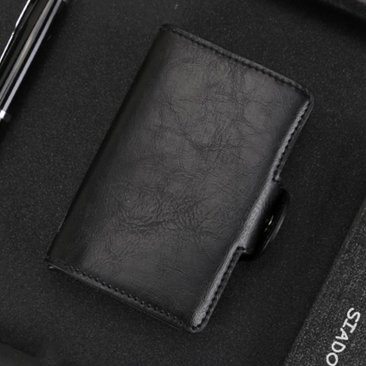 Leather Rfid Blocking Card Wallet - Multi-functional - Dark Blue 5