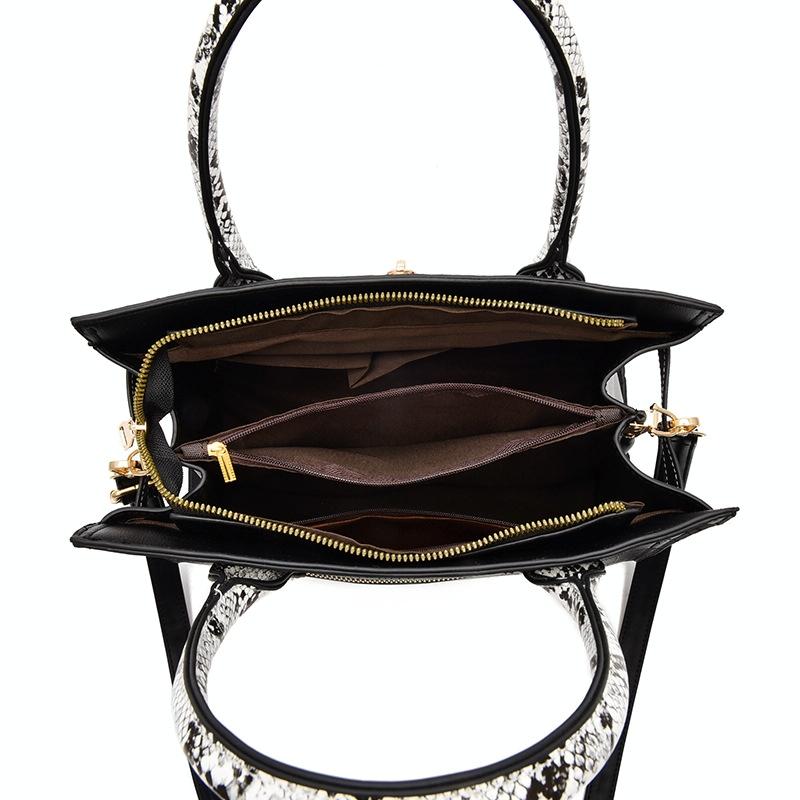 Large Capacity 2-in-1 Stone Pattern Bags - Versatile and Spacious - Black 6