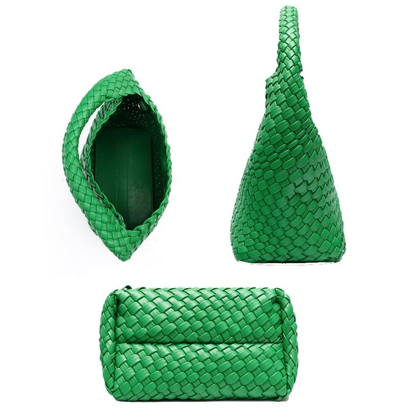 Apricot Hand Woven 2-in-1 Shoulder Bag - Milkshake White 4