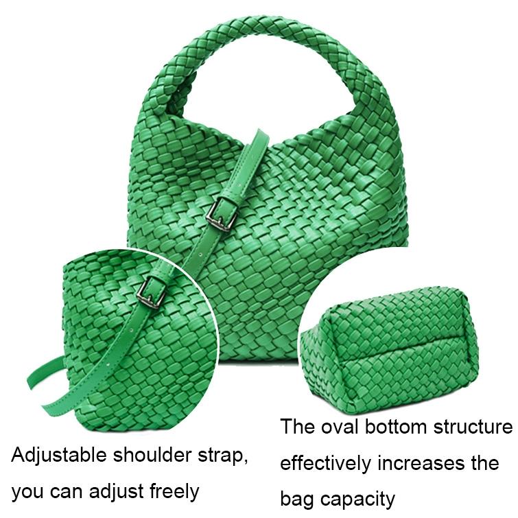 Apricot Hand Woven 2-in-1 Shoulder Bag - Milkshake White 6