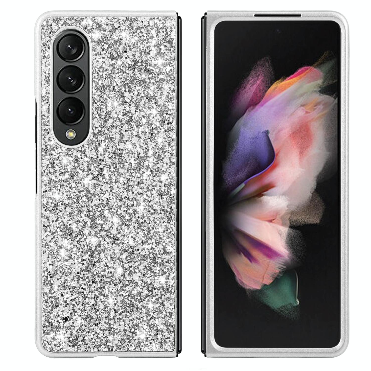 For Samsung Galaxy Z Fold4 5G Glitter Tpu Shockproof Case - Black 7