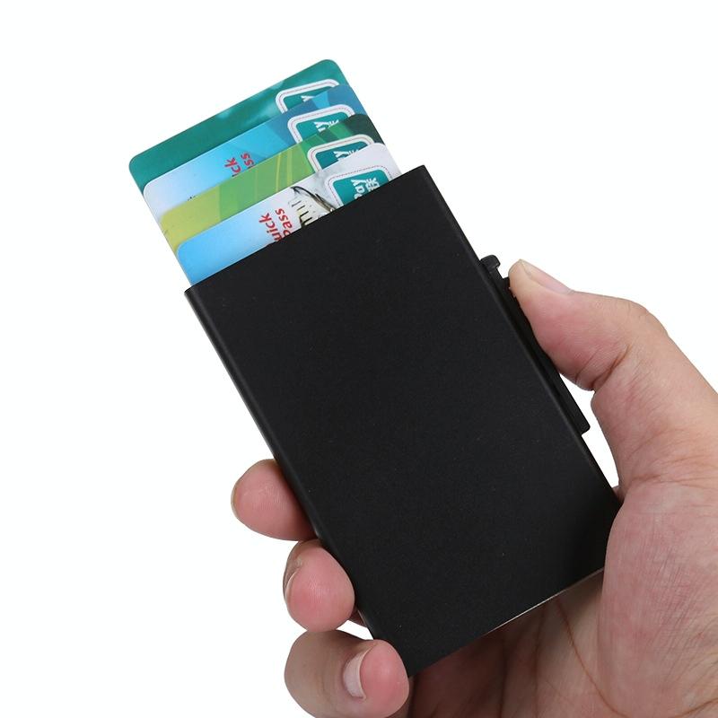 Aluminum Rfid Blocking Credit Card Holder - Golden 7